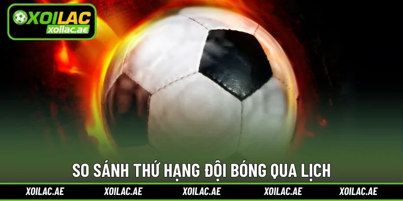 So sánh thứ hạng đội bóng qua lịch